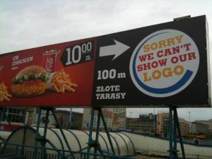 Burger King ad at Euro 2012